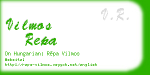 vilmos repa business card